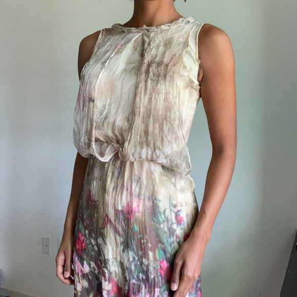 Silk floral dress - Picture 4 of 7